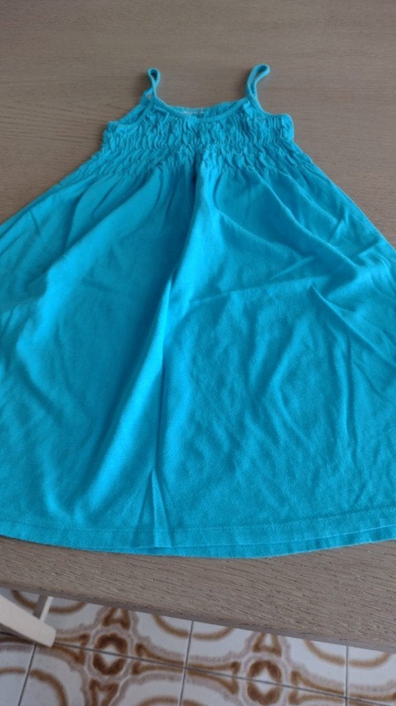 NIEUW groen en blauw zomerkleedje maat 110, Enfants & Bébés, Vêtements enfant | Taille 110, Enlèvement ou Envoi, Neuf, Fille, Robe ou Jupe