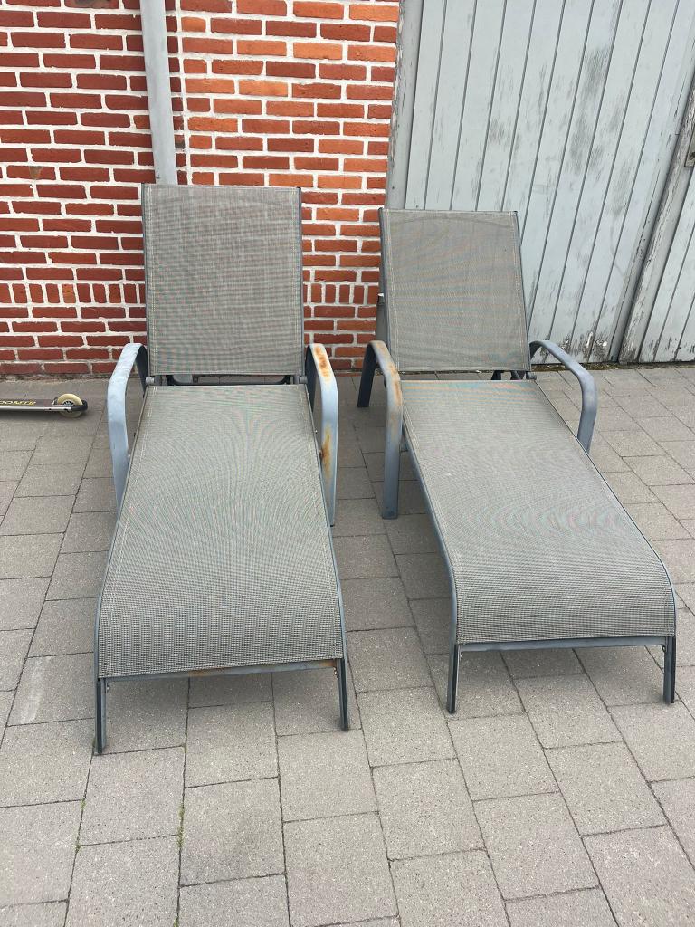 Ligstoelen buiten (GRATIS), Tuin en Terras, Ophalen, Gebruikt