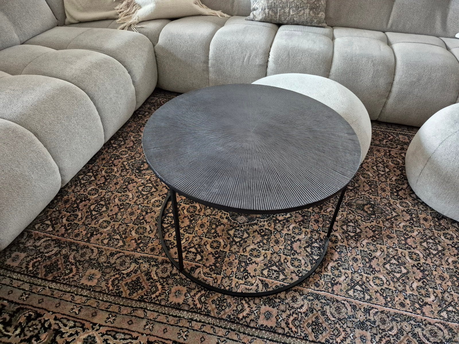 Prachtige design salontafel - diameter 75cm, Ophalen, 50 tot 100 cm, Rond, Nieuw
