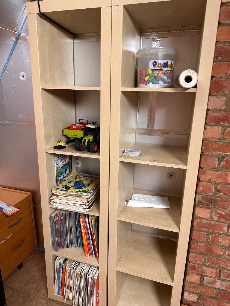 Handige boekenrekjes, licht hout, IKEA, Ophalen, Minder dan 50 cm, Gebruikt, Modern