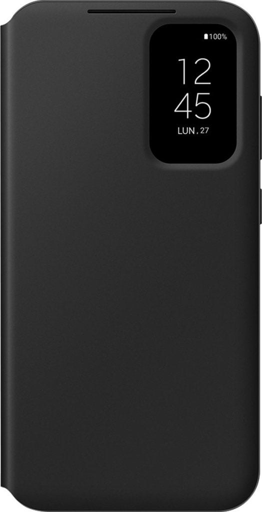 Samsung Galaxy S23 FE Hoesje - Smart View Wallet Case Zwart, Niet ingevuld, Niet ingevuld, Niet ingevuld