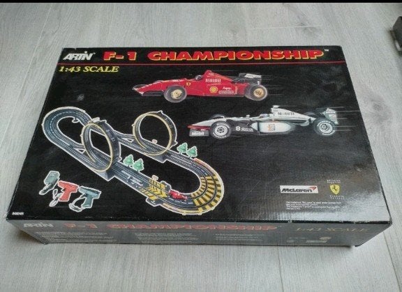 Vintage Racebaan met originele doos, Enlèvement ou Envoi