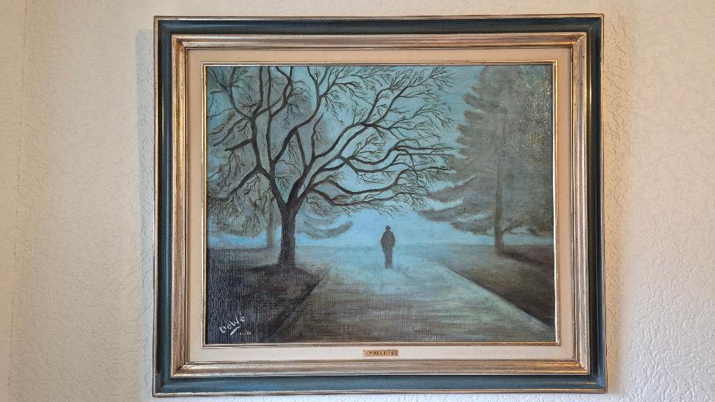 Olieverf schilderij op doek, Ophalen