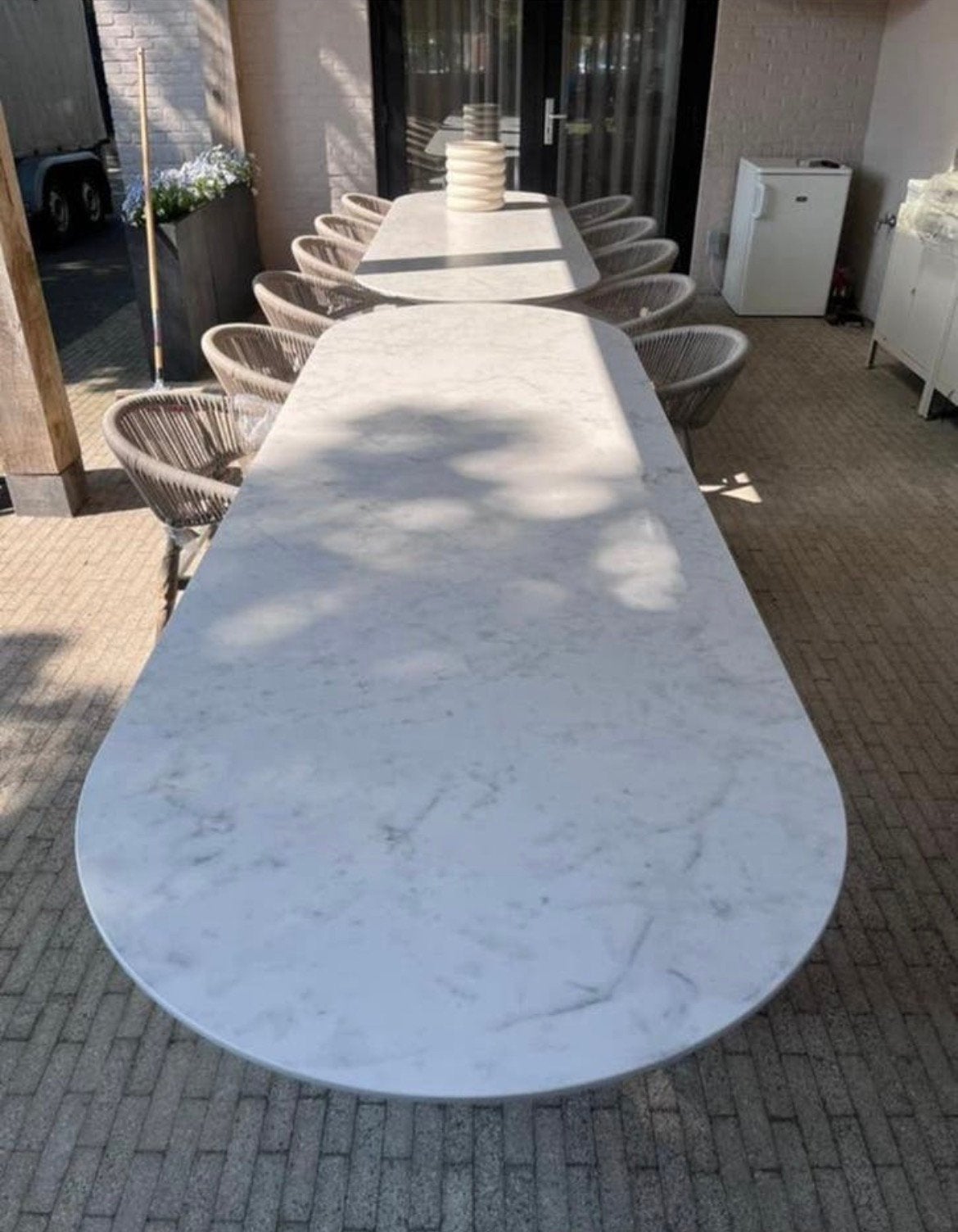 Table de jardin avec plateau en céramique, Maison & Meubles, Enlèvement, Neuf