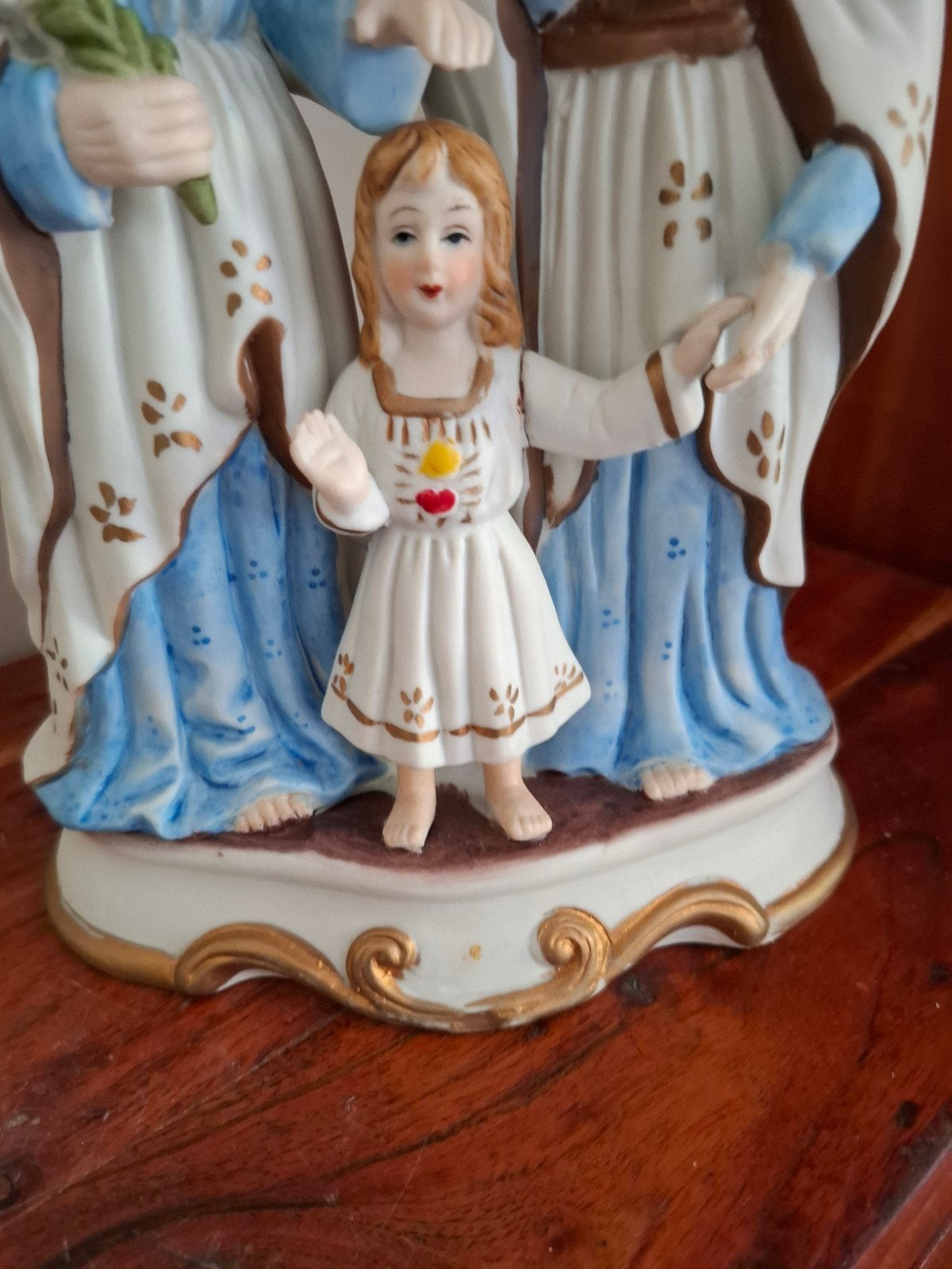 Antieke beeld van Heilige familie, Ophalen of Verzenden