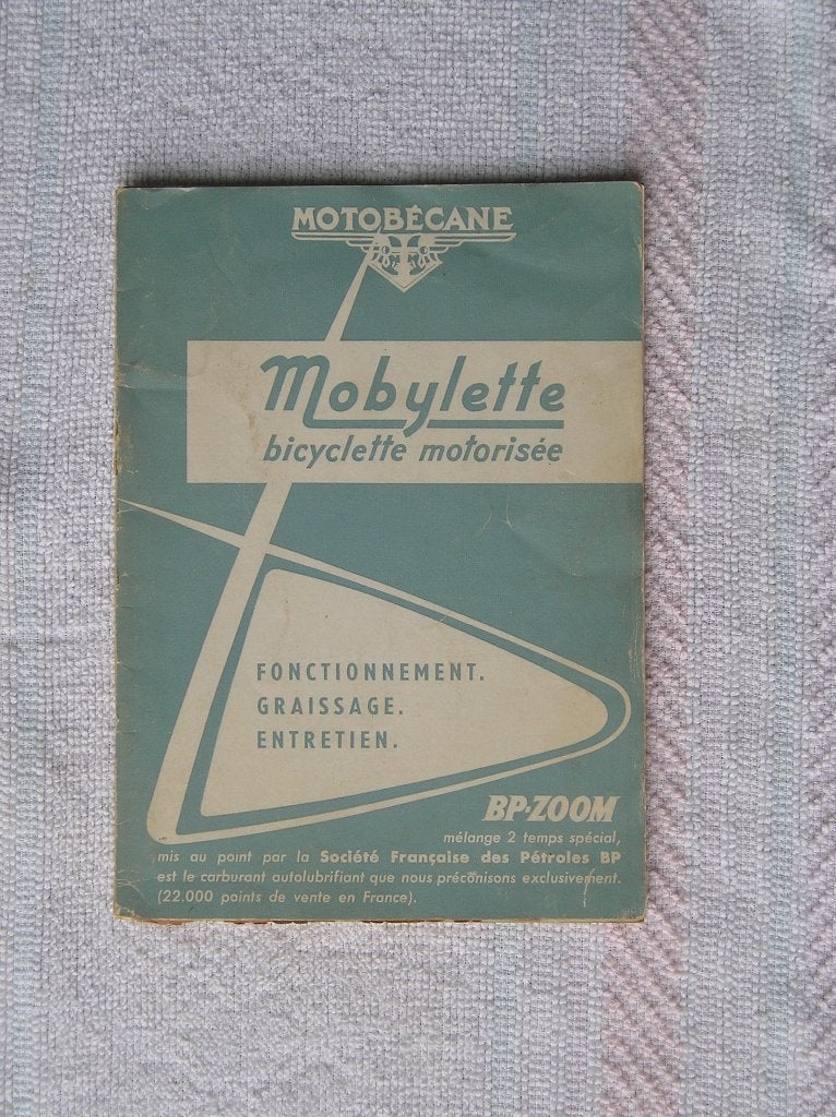 Manuel Motobécane type 'Mobylette', Motos, Enlèvement