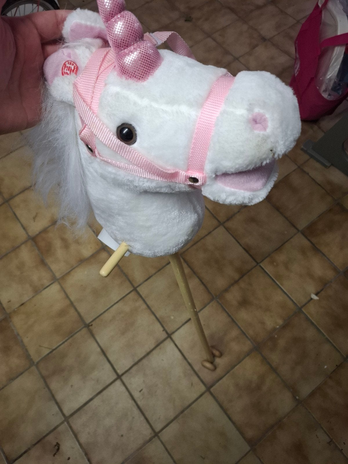 Eenhoorn stokpaard op wielen, Kinderen en Baby's, Ophalen, Nieuw