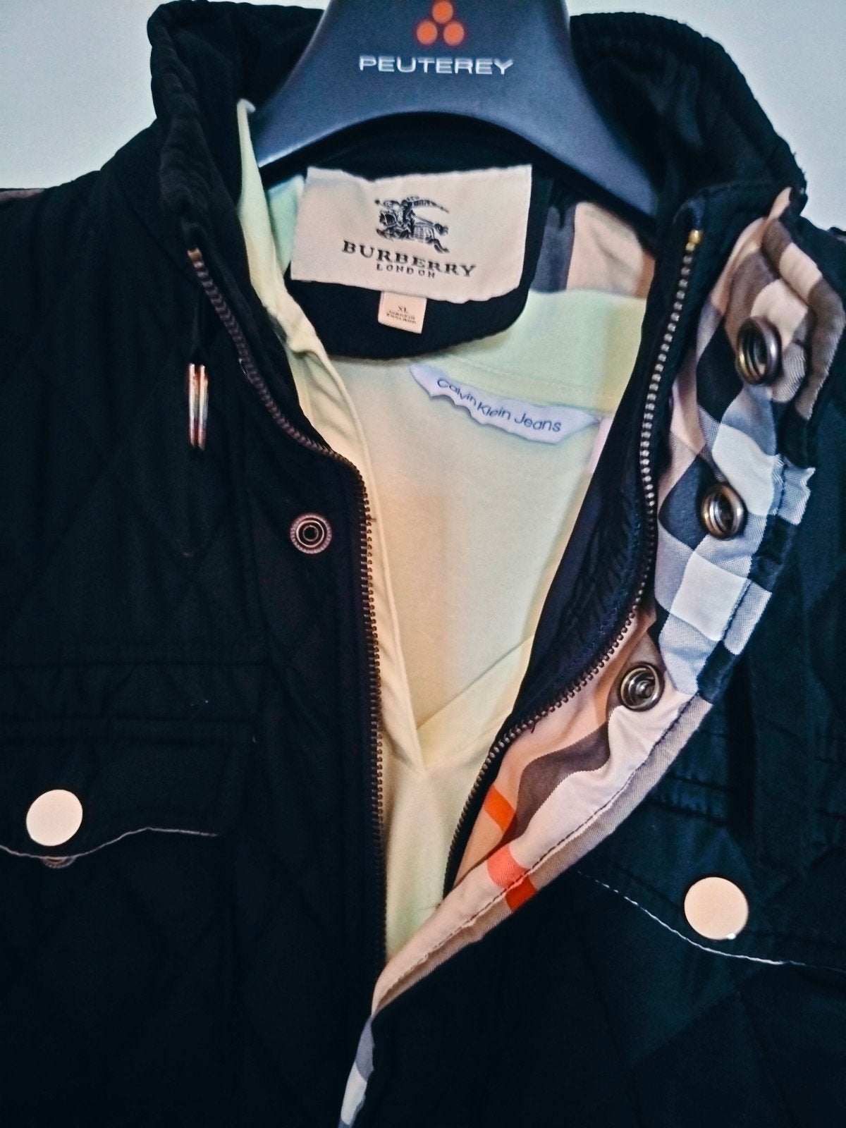 Veste pour femme, noire, originale Burberry, taille entre :, Taille 42/44 (L), Enlèvement ou Envoi, Comme neuf, Burberry