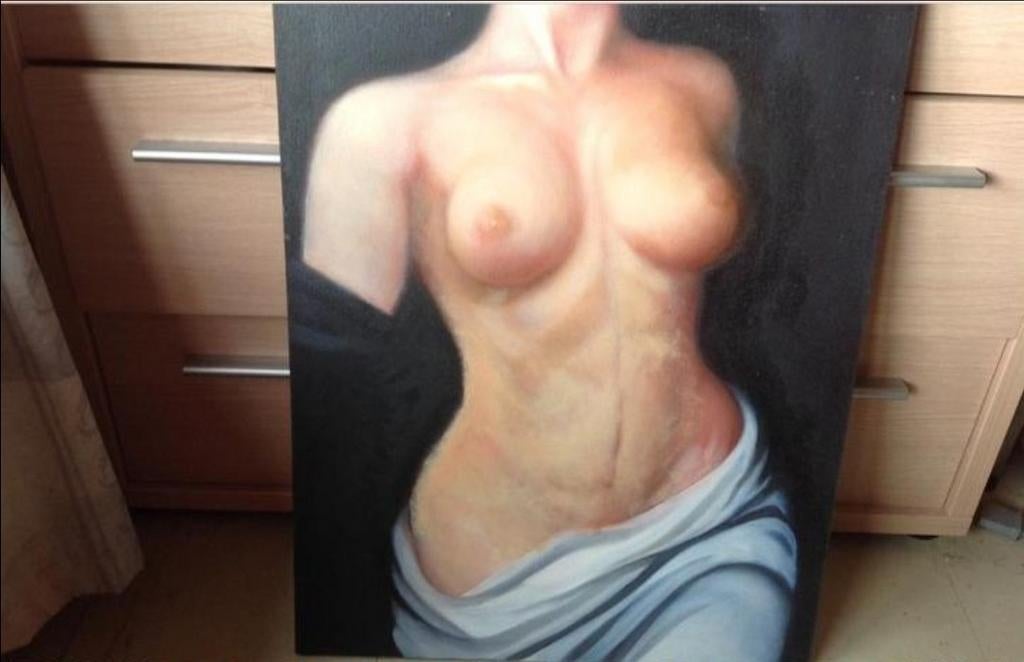Peinture à l'huile sur toile. Très belle, Enlèvement