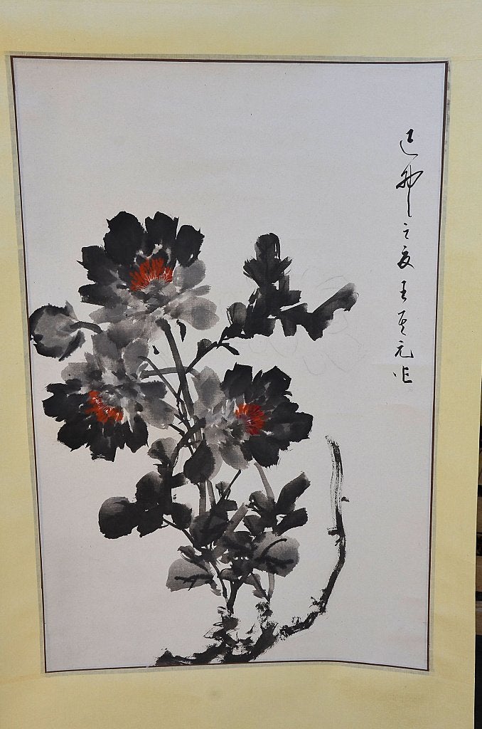 Traditionele Chinese hangrol (kakemono), Antiquités & Art, Art | Art non-occidental, Enlèvement ou Envoi, Chine, 140 cm, Marqué