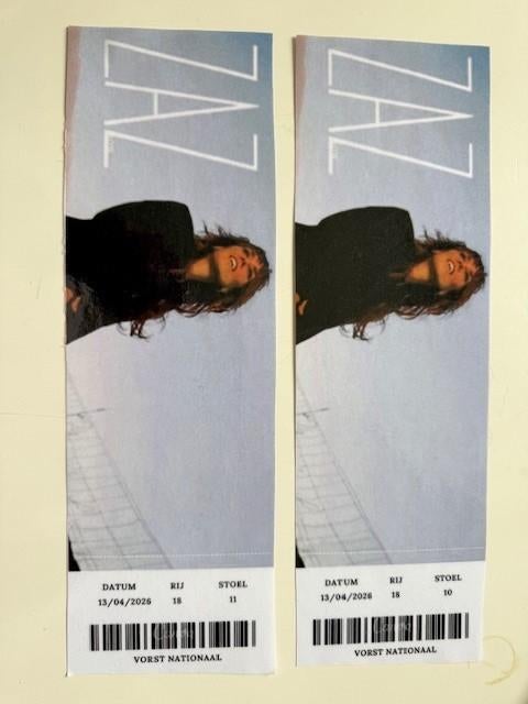 Billets de concert Zaz Monday 13/04 Forest National, Tickets & Billets, Deux personnes, Avril