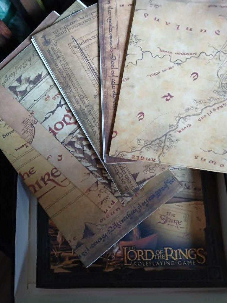 maps of middle earth seigneur des anneaux jdr Tolkien rpg, Enlèvement ou Envoi, Jeu