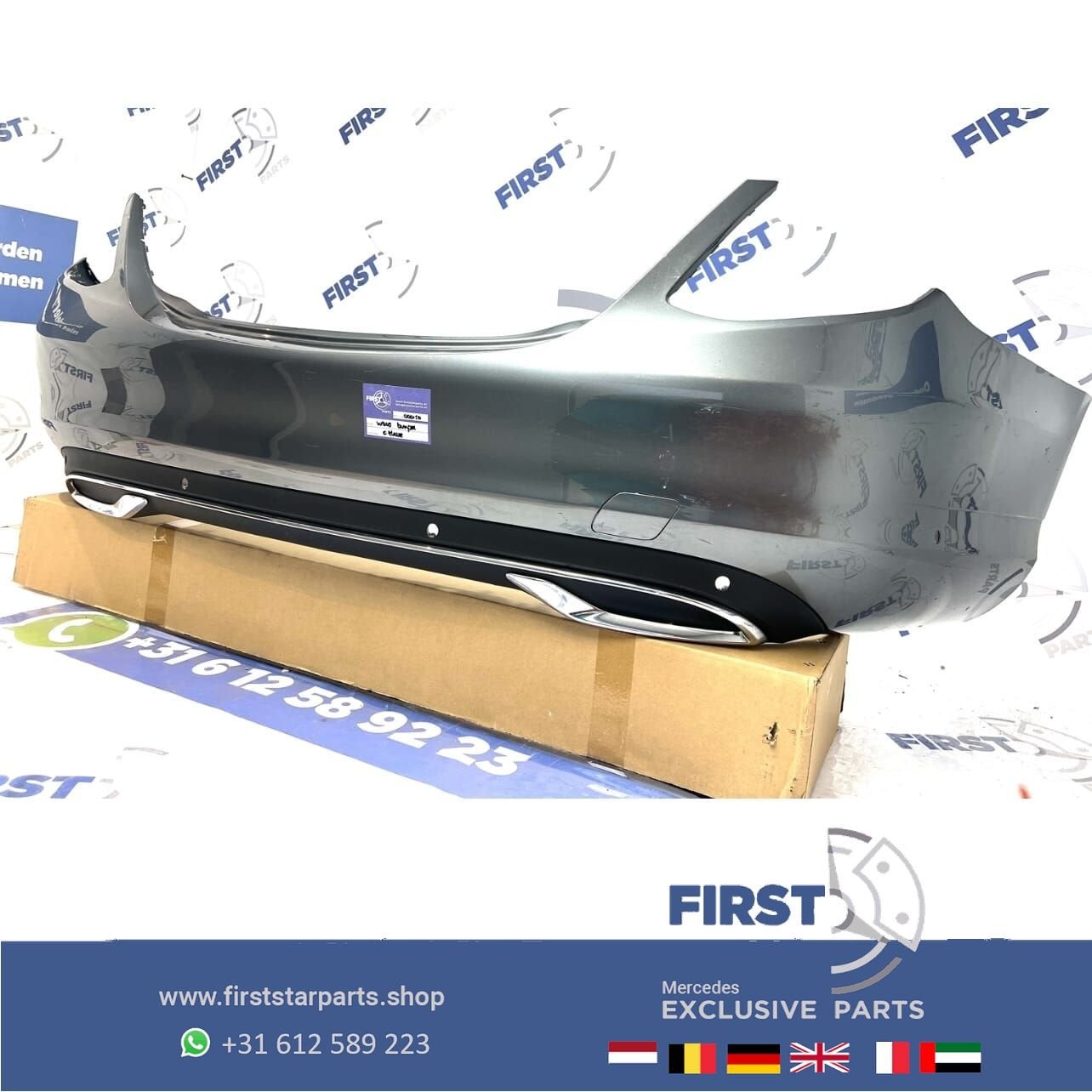 W205 AVANT-GARDE ACHTERBUMPER Mercedes C Klasse 2014-2022 GR, Arrière, Utilisé, -, -