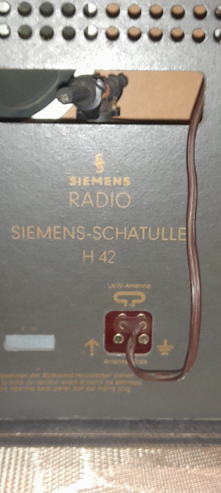Siemens vintage buizenradio schatule h42 bj. 1955, Ophalen