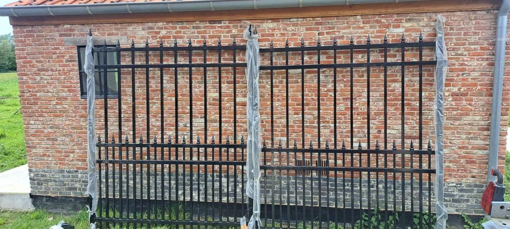 Dubbele poort ijzeren tuinpoort draaipoort klassiek hekwerk, Neuf, 200 cm ou plus, Portail battant, Enlèvement