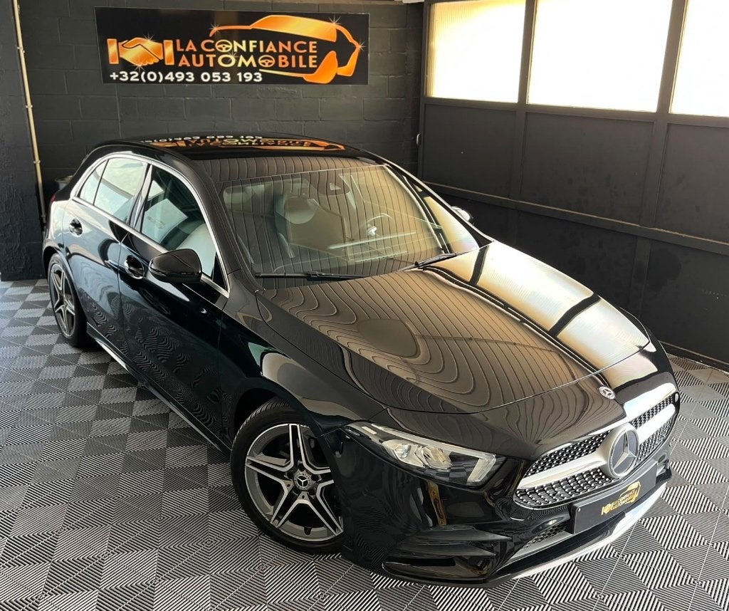 Mercedes-Benz A200d B.Auto Pack AMG 1er Prop Garantie 1 An, Autos, Achat, Entretenue par le concessionnaire, Noir, 5 portes