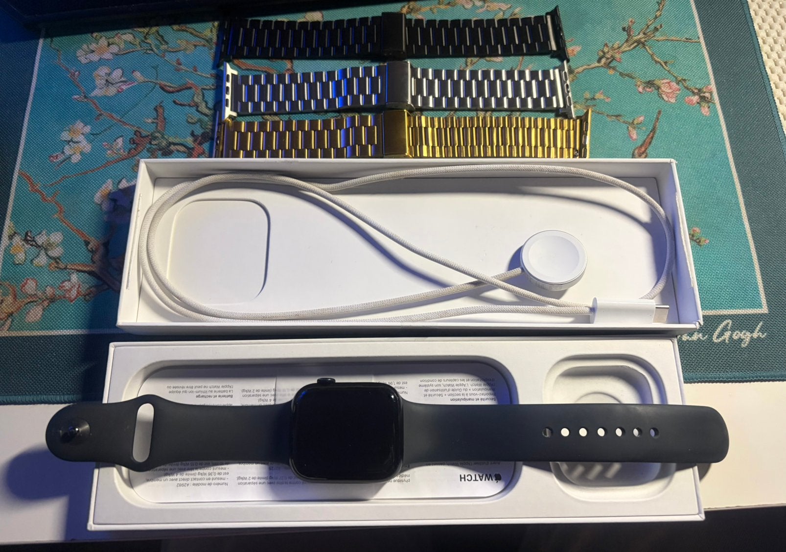 Apple Watch Series 9 45 mm Midnight Aluminium, Étanche, Enlèvement ou Envoi, IOS, Comme neuf