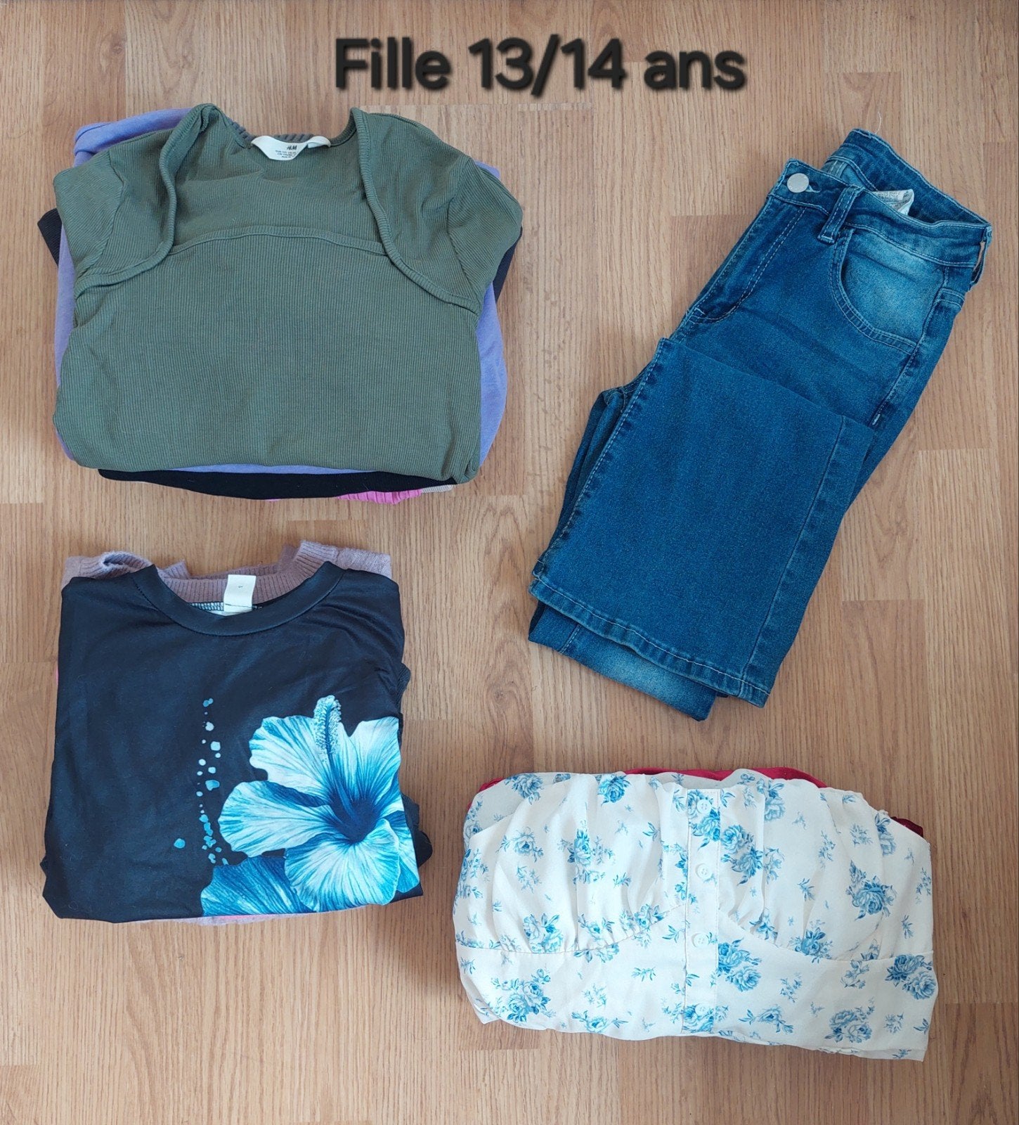 lot vêtements fille 13/14 ans, Enlèvement, Comme neuf, Fille