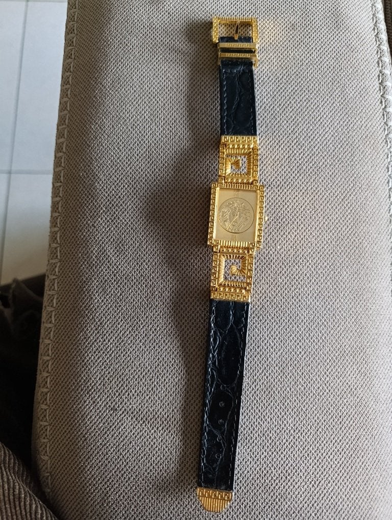Gianni Versace Signature Vintage Medusa in nieuwe staat, Staal, Staal, Zo goed als nieuw, Ophalen