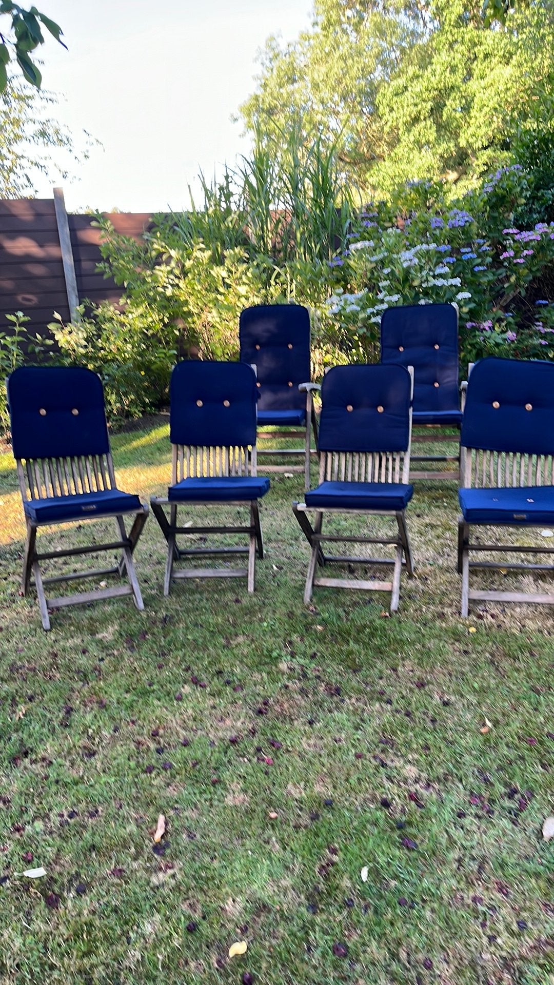 Tuinstoelen, Ophalen, Gebruikt, Hout, Inklapbaar