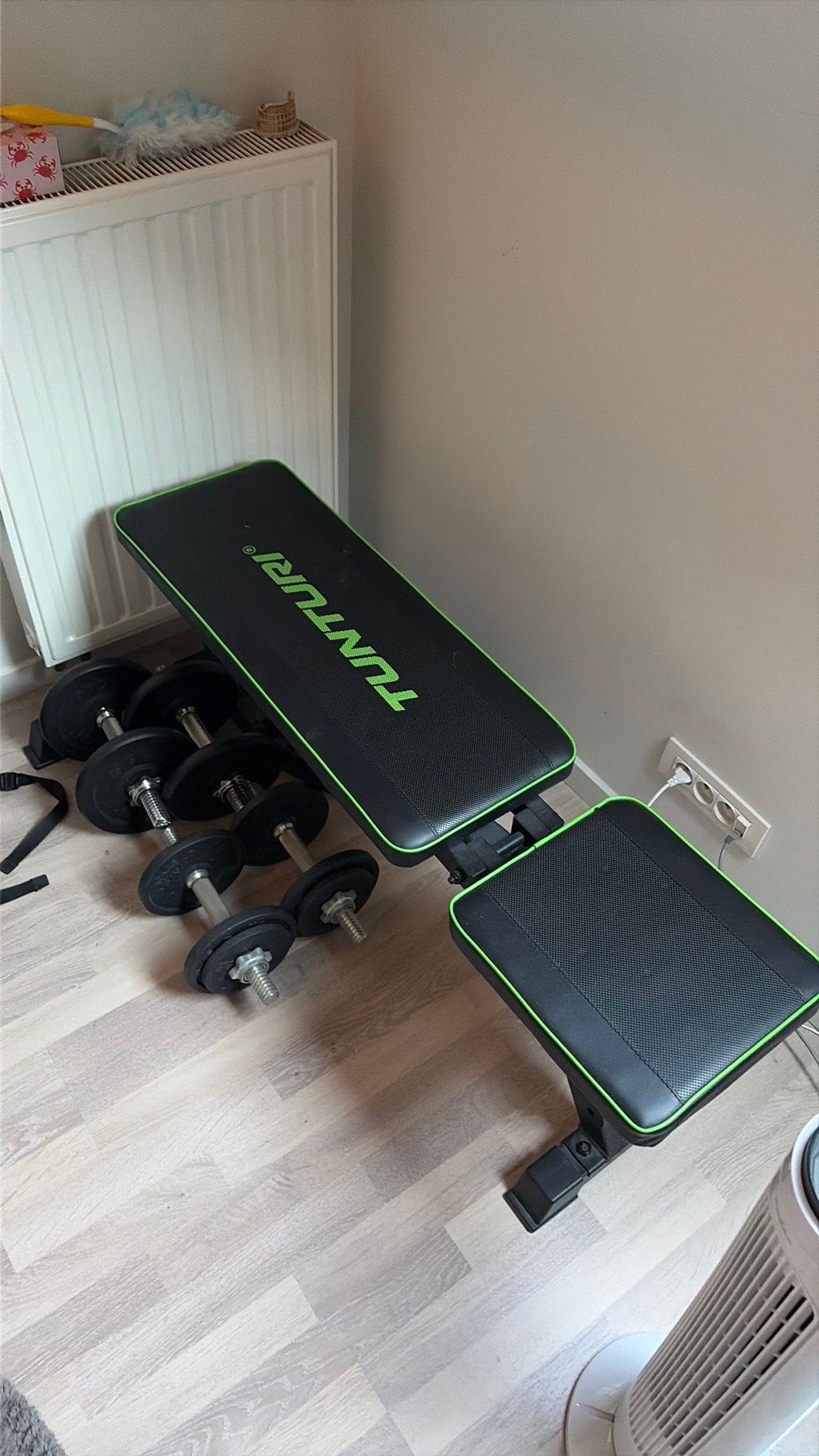 Home gym dumbell set, Ophalen, Zo goed als nieuw, Benen, Halterstangen