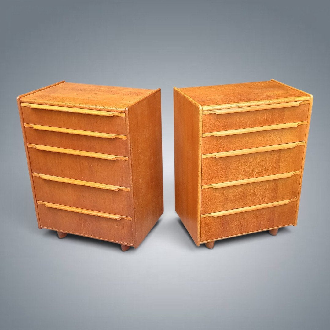Commodes Vintage Cees Braakman Pastoe 1950's chêne clair, Huis en Inrichting, Ophalen, Eikenhout