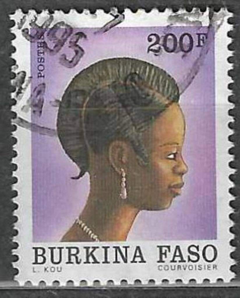 Burkina Faso 1991 - Yvert 837 - Coiffure de tête burkin (ST), Envoi, Affranchi