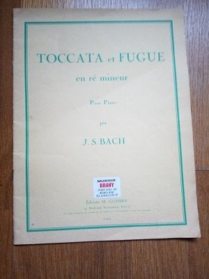 partition   toccata et fugue en Ré min, JS Bach piano, Musique & Instruments, Partitions, Enlèvement ou Envoi, Artiste ou Compositeur