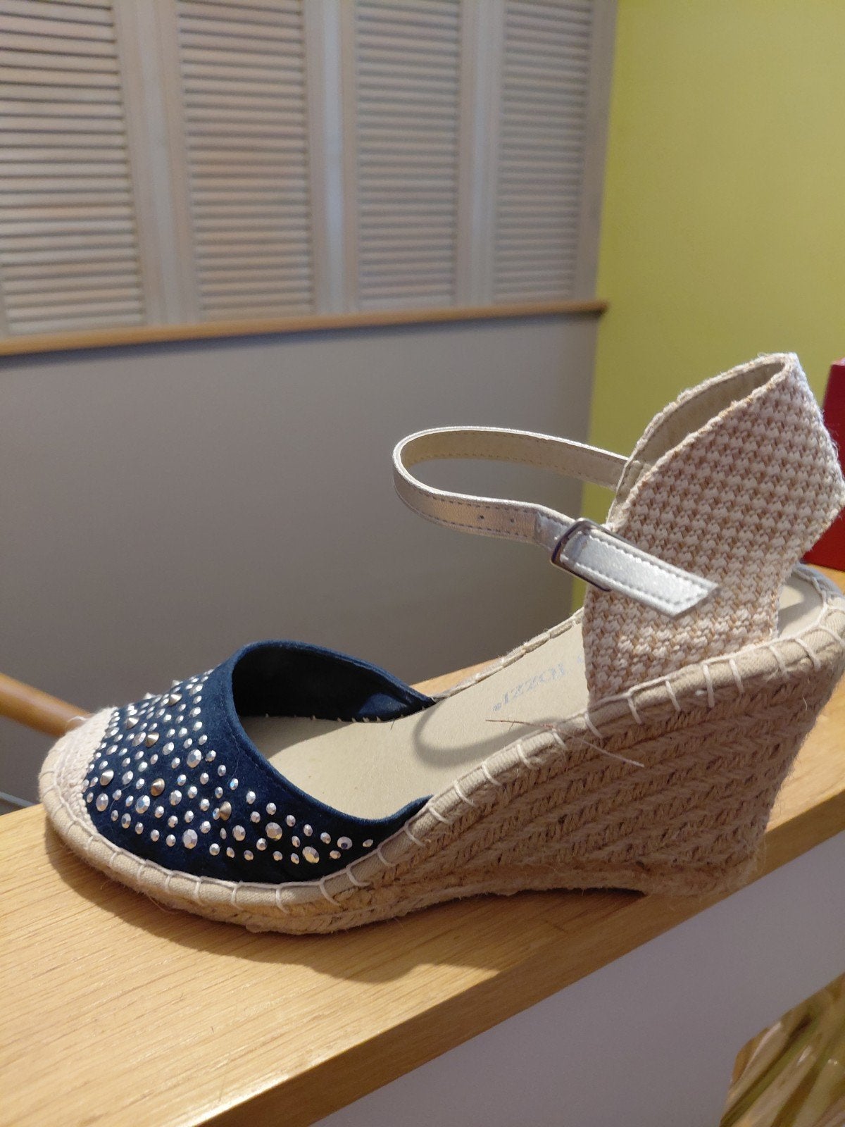 Espadrilles bleues 38., Kleding | Dames, Schoenen, Espadrilles