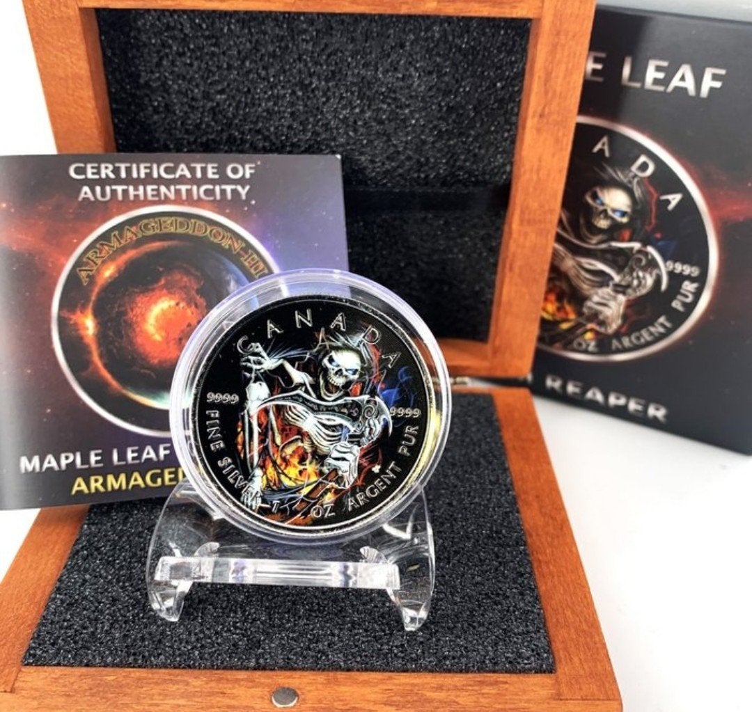 Canada 2018 Grim Reaper – Armageddon III | 1 Oz Zilveren Mun, Enlèvement ou Envoi, Cuivre