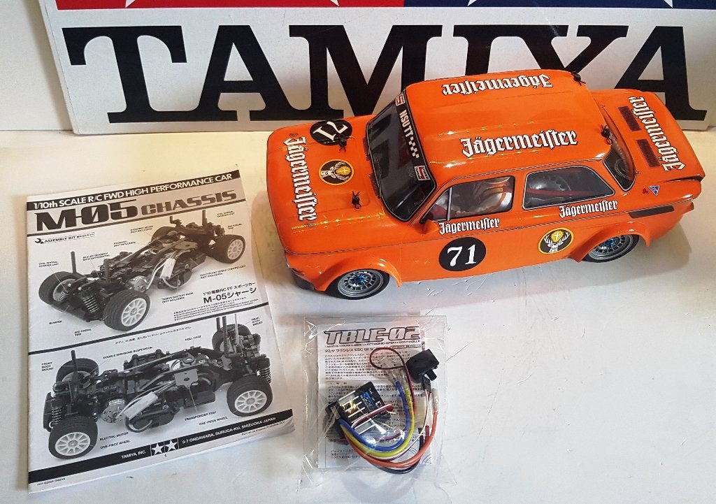 Tamiya NSU TT Prinz Jägermeister M-05 Kit #58649 met opties, Elektro, Nieuw, Ophalen of Verzenden, Schaal 1:10