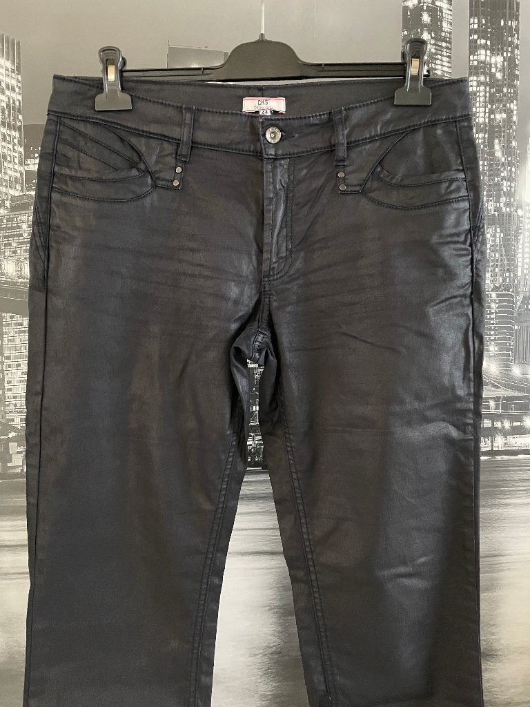 zwarte lange broek CKS - Size 44, Kleding | Dames, Verzenden, Zwart, Maat 42/44 (L), Zo goed als nieuw