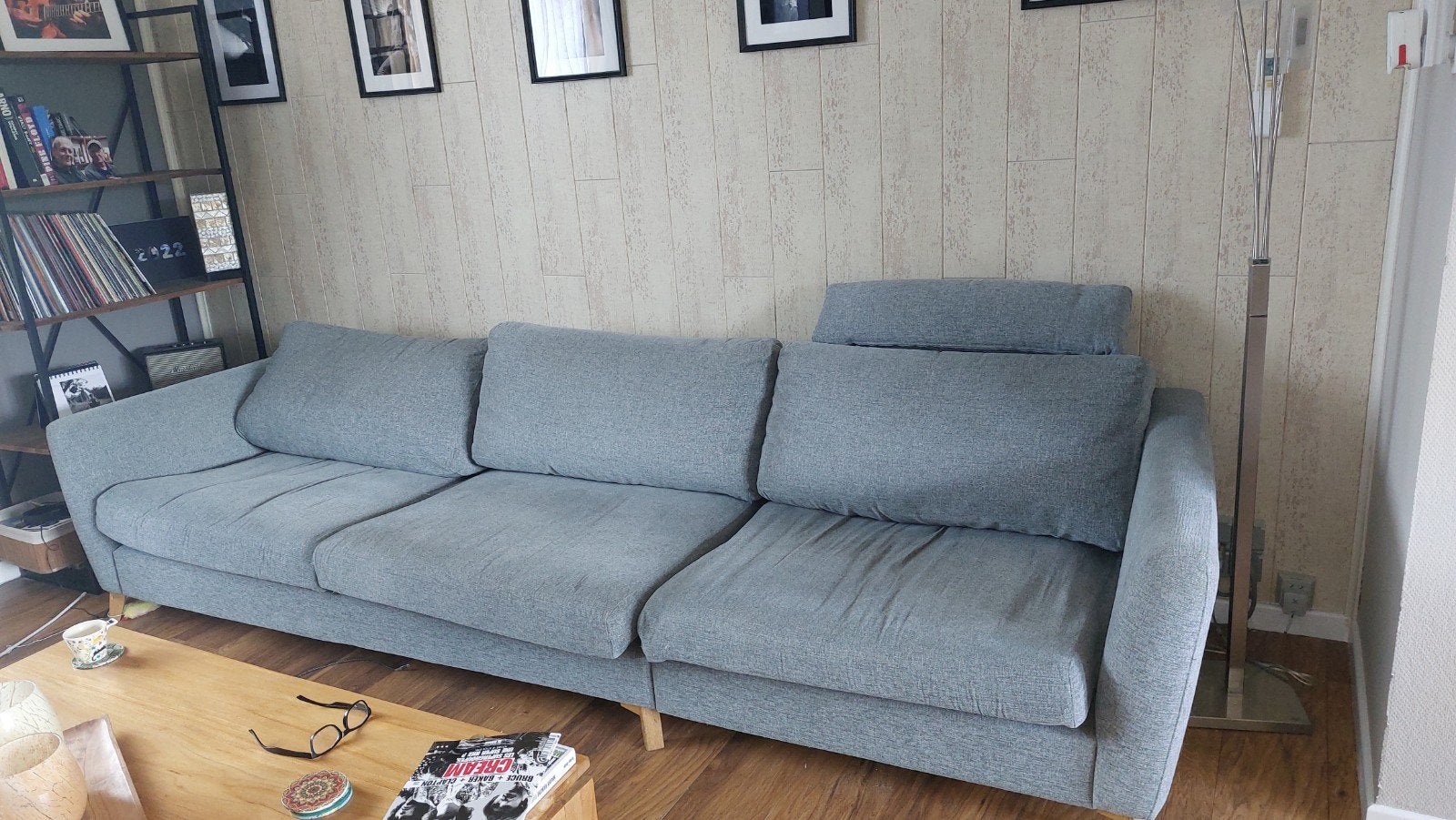 Salon ( 2m90 ) de 4 ans acheté 3600 euros, Maison & Meubles, Enlèvement