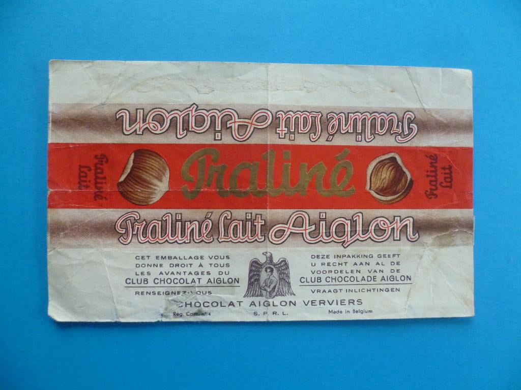Chocolade Aiglon chocolat emballage omslagen wikkels Praliné, Enlèvement ou Envoi, Utilisé