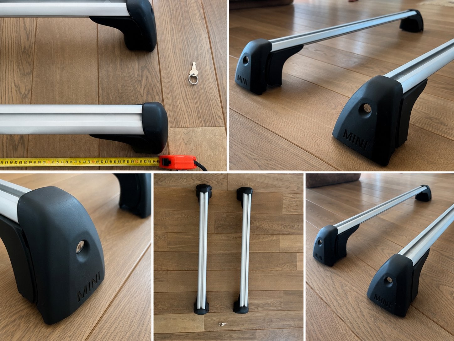 Barres de toit d'origine MINI F55 / F56 avec serrure et clé, Enlèvement, Comme neuf