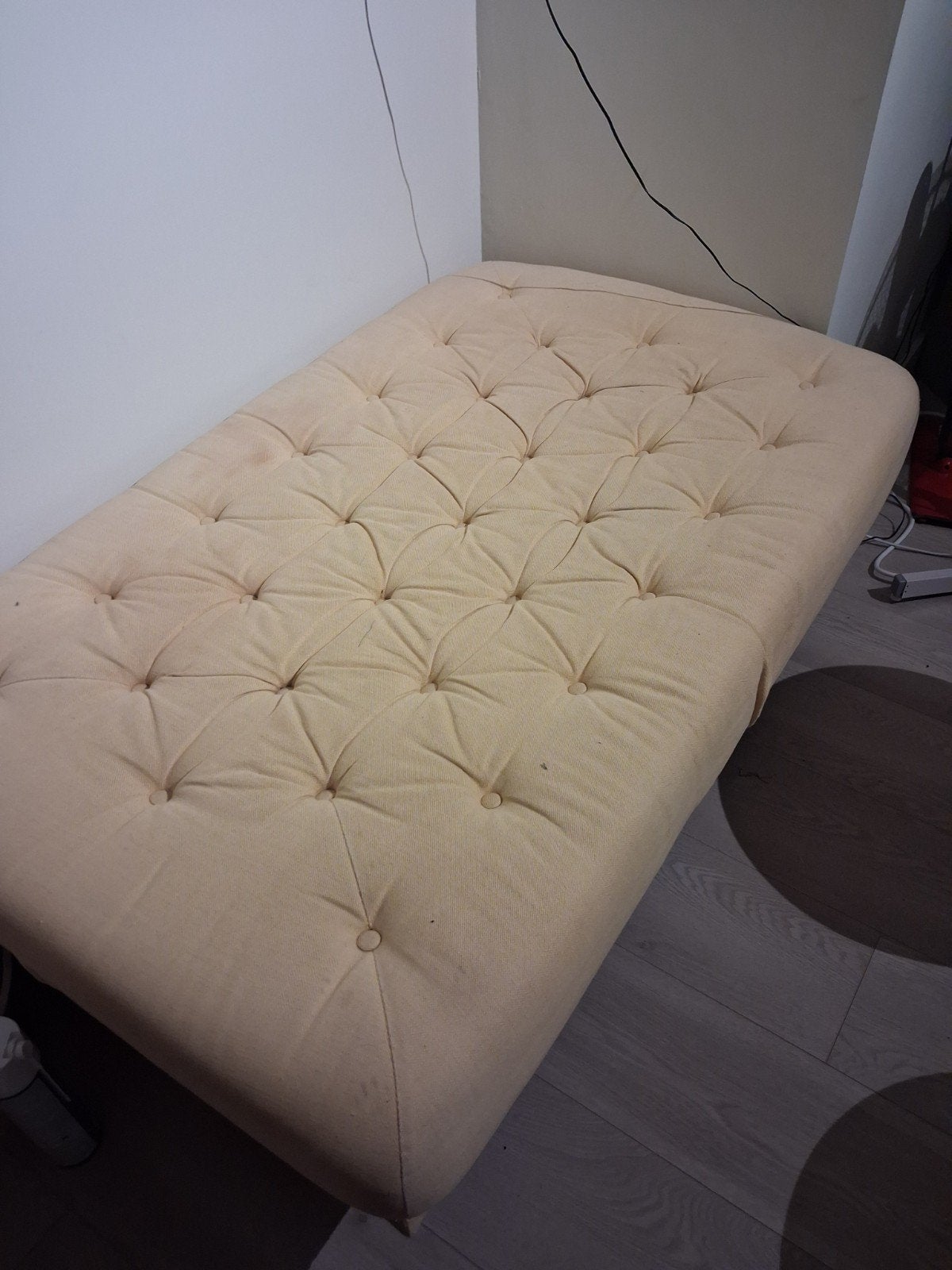 grote poef, Ophalen, 100 tot 125 cm, Stof, Rechthoekig