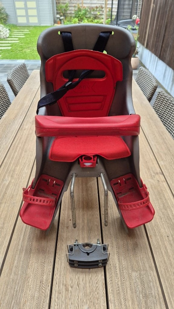 Fietsstoeltje vooraan (OK baby Orion), Vélos & Vélomoteurs, Siège avant, 0 à 18 kg, Repose-pieds, Enlèvement