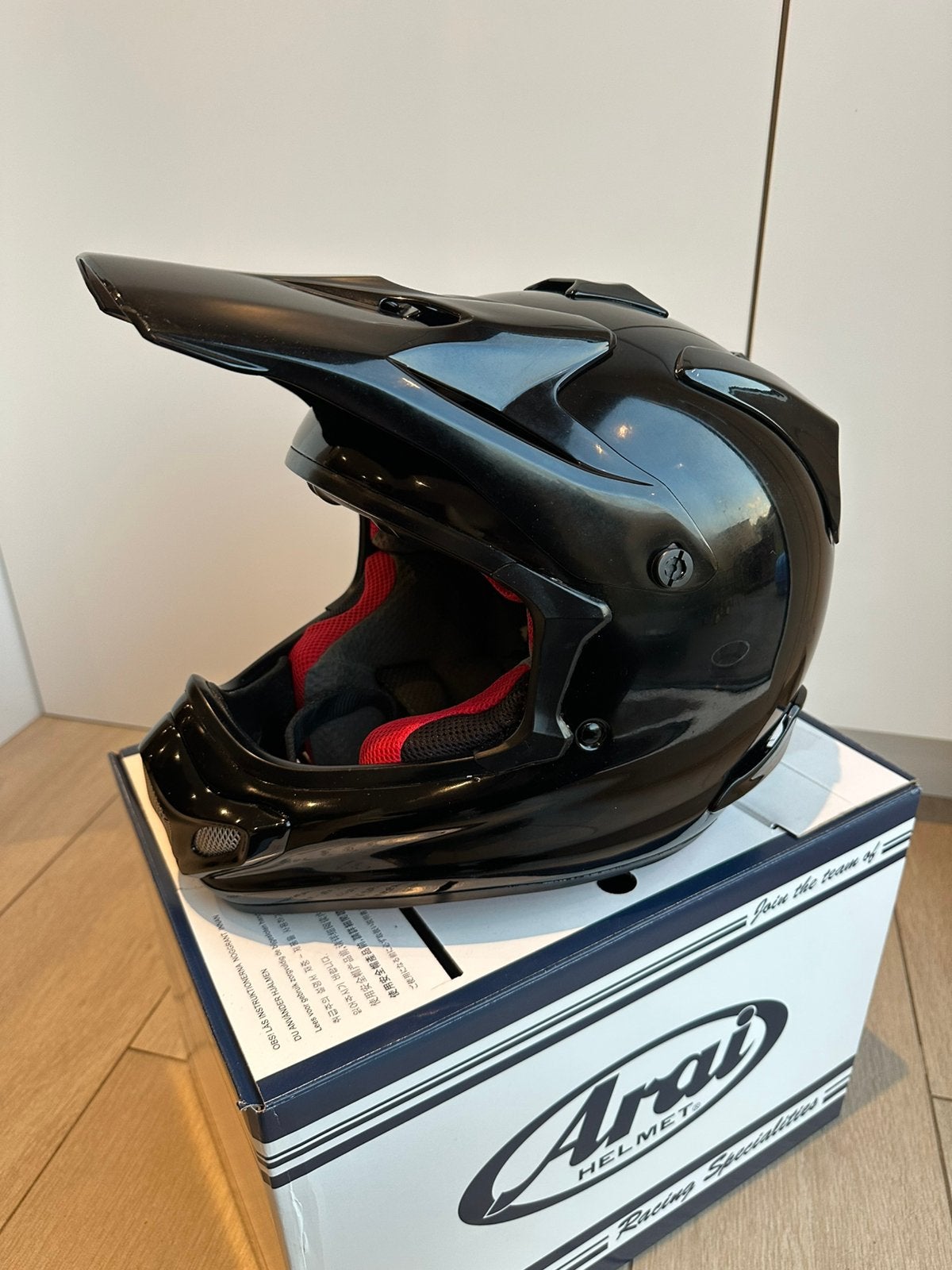 Arai mx-v cross helm te koop!!!, Enlèvement ou Envoi, L, Arai