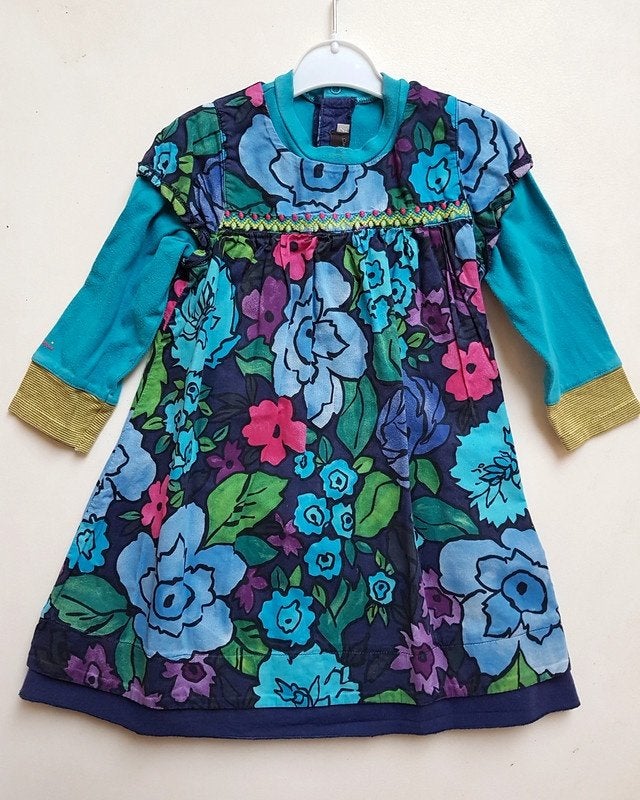 CATIMINI - Jolie robe fleurie - T.2 ans/86 cm, Robe ou Jupe, Enlèvement ou Envoi, CATIMINI, Utilisé