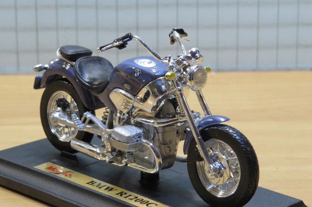 BMW R1200C Cruiser Blue 1:18 Maisto, Ophalen of Verzenden, Nieuw, Motor, Maisto