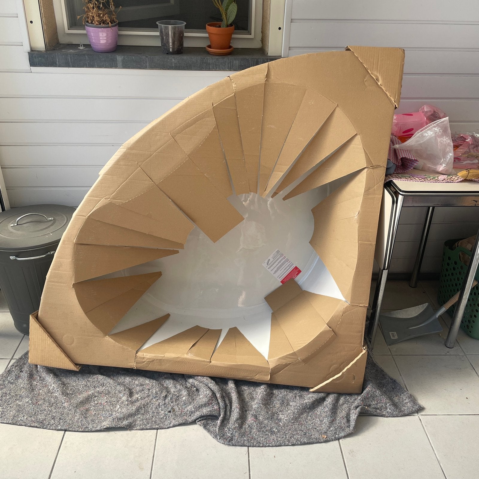 Nieuw Belstone Hoekbad 120x120, Bricolage & Construction, Sanitaire, Enlèvement, Comme neuf, Baignoire