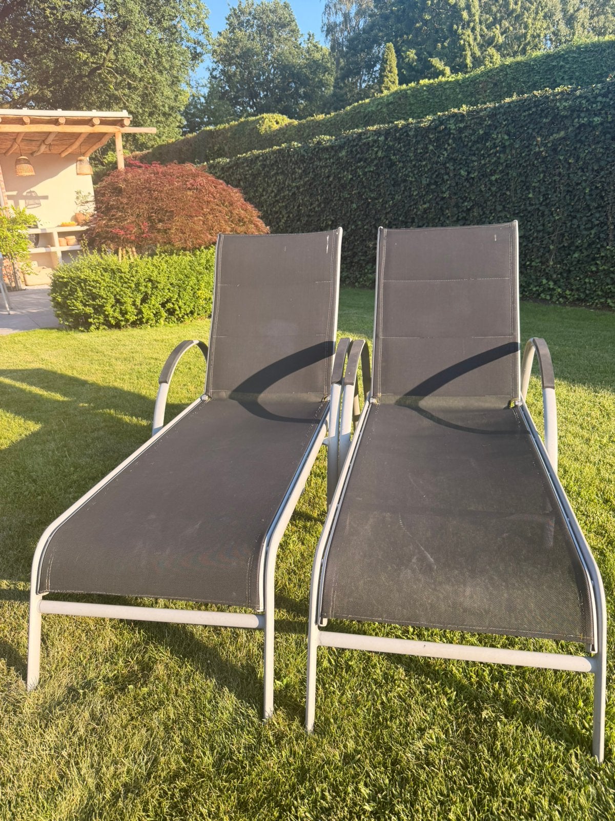 Ligstoelen, Tuin en Terras, Ophalen, Gebruikt, Aluminium