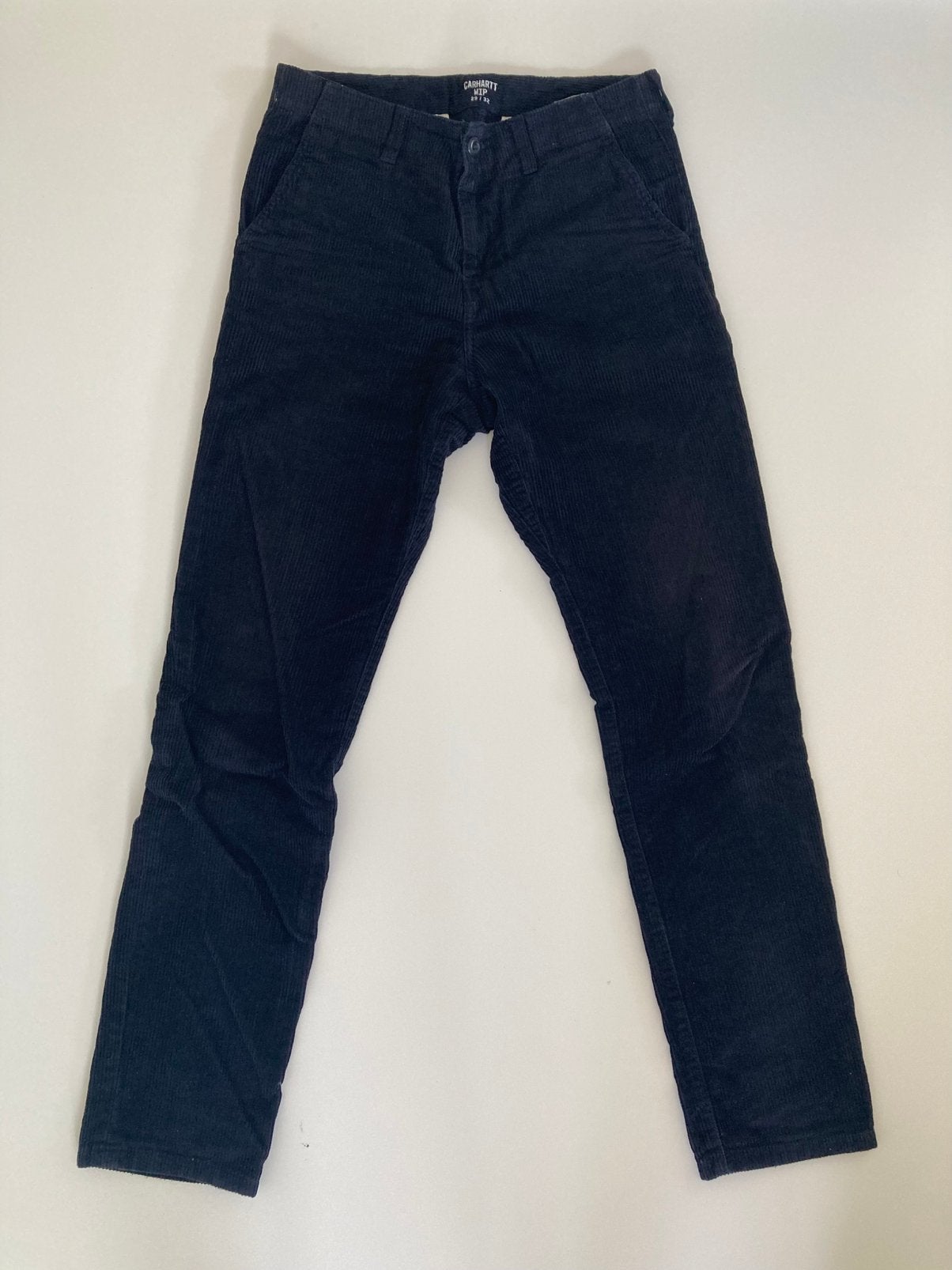 Carhartt club pant chino 29x32 blauw ribfluweel, Ophalen of Verzenden, Zo goed als nieuw, Blauw
