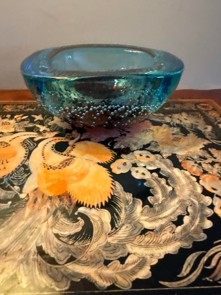 Cendrier Vide-poche "Géode" Murano - Galliano Ferro -  1960, Antiquités & Art, Enlèvement ou Envoi