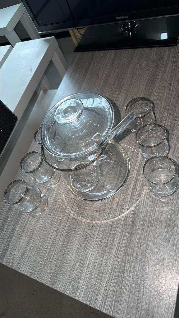 Punch set servies glas, Ophalen, Zo goed als nieuw