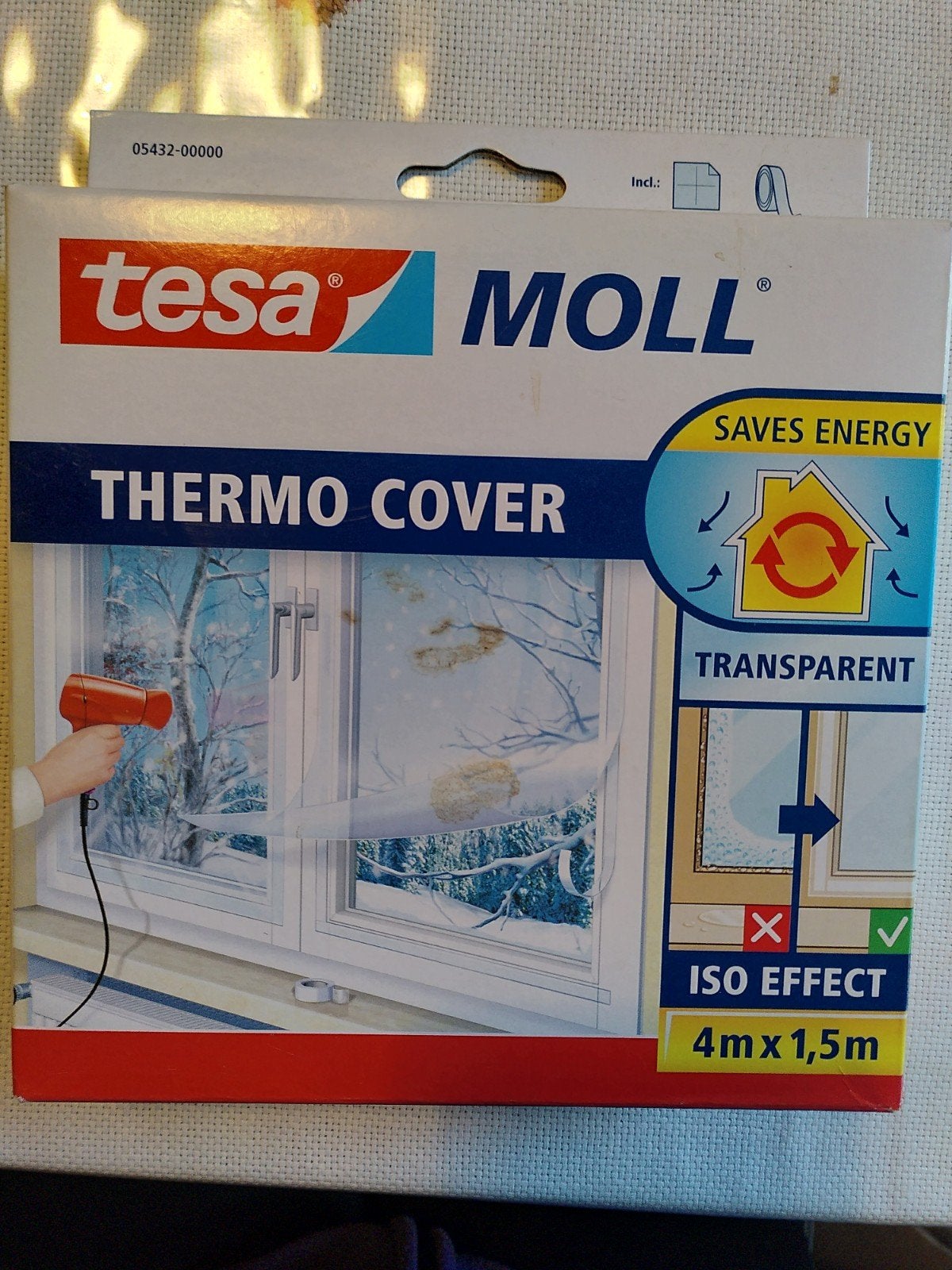Tesa thermische raamfolie, Doe-het-zelf en Bouw, Zeil en Folie, Ophalen, Nieuw, Folie