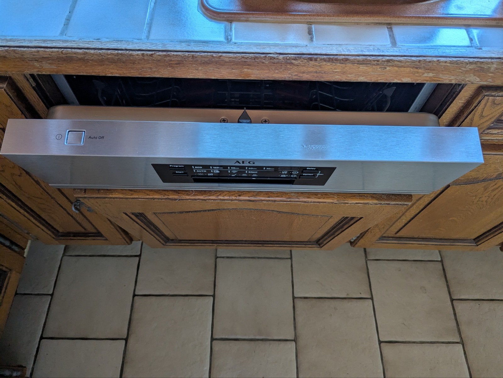 Vaatwas AEG, Electroménager, Lave-vaisselle, Encastré, Comme neuf, Enlèvement, 45 à 60 cm