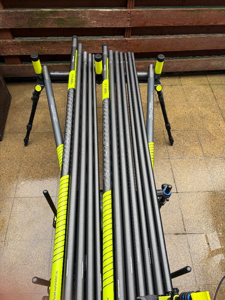 Matrix Torque Carp X Power-hengel van 11,5 meter 2 stuks, Watersport en Boten, Ophalen, Nieuw, Vaste hengel
