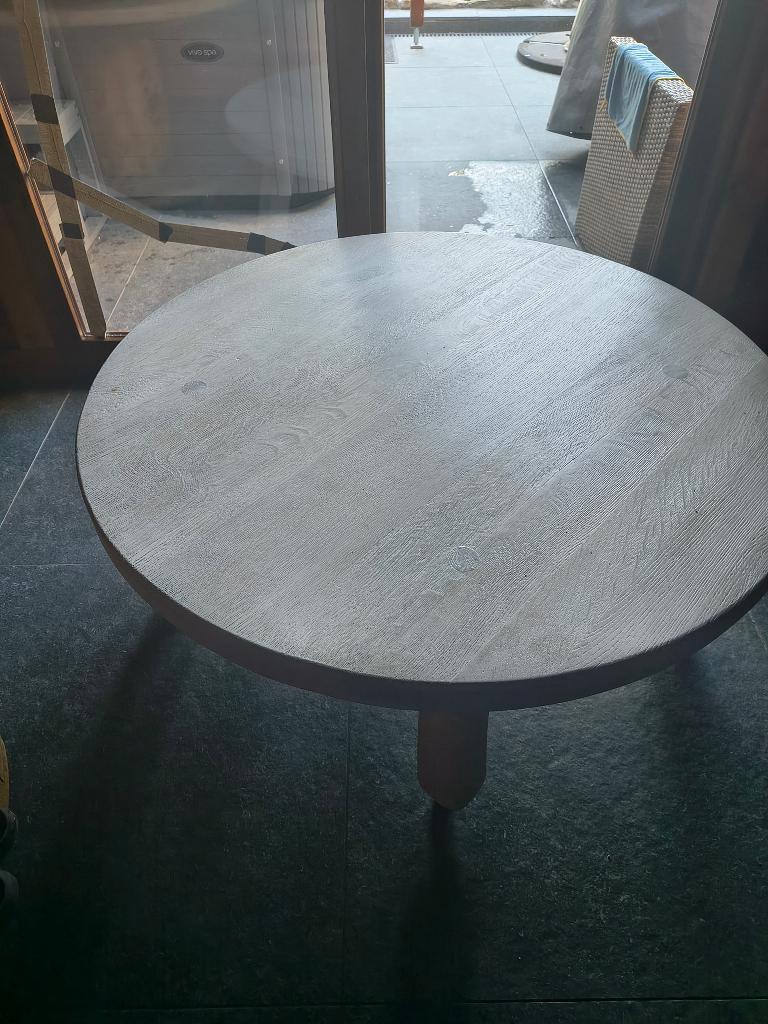 Eiken Salontafel, Huis en Inrichting, Ophalen, Gebruikt, 100 tot 150 cm, Minder dan 50 cm
