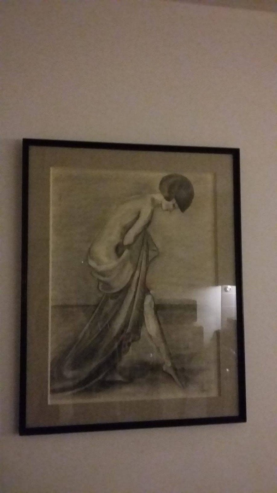 schilderij naakte vrouw, Ophalen